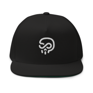Logo Snapback Cap - Black